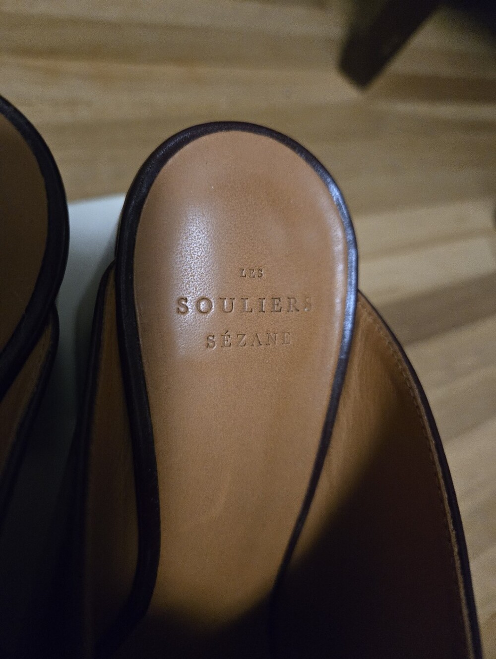 Sezane Bruna Peep-Toe Mules - Picture 5 of 8